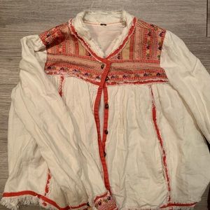 Free People | Embroidered Light Jacket